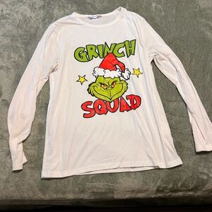 Grinch Squad Women's Long Sleeve Pajama Top - NWT